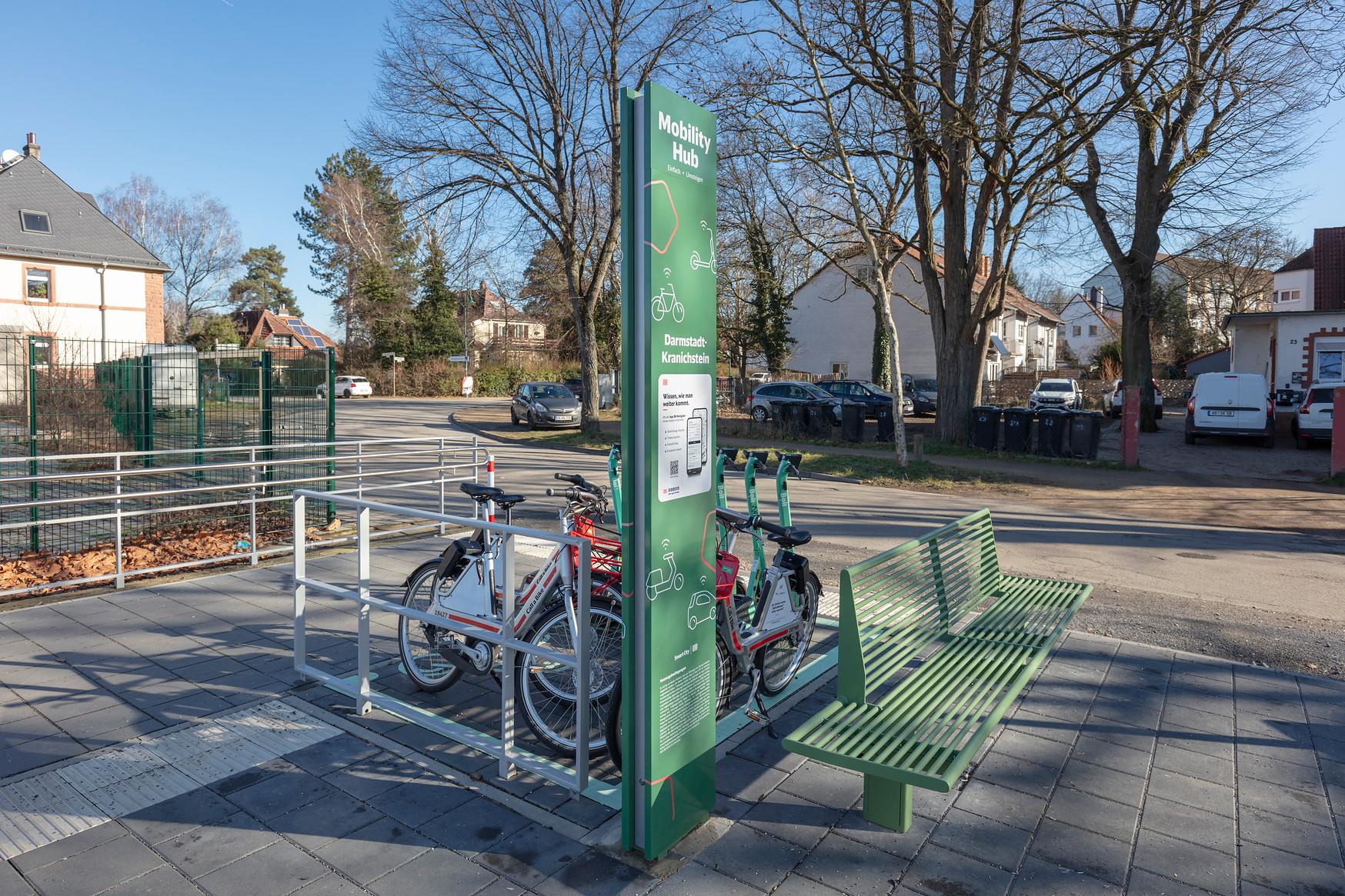 Blick auf den neu errichteten Mobility Hub.